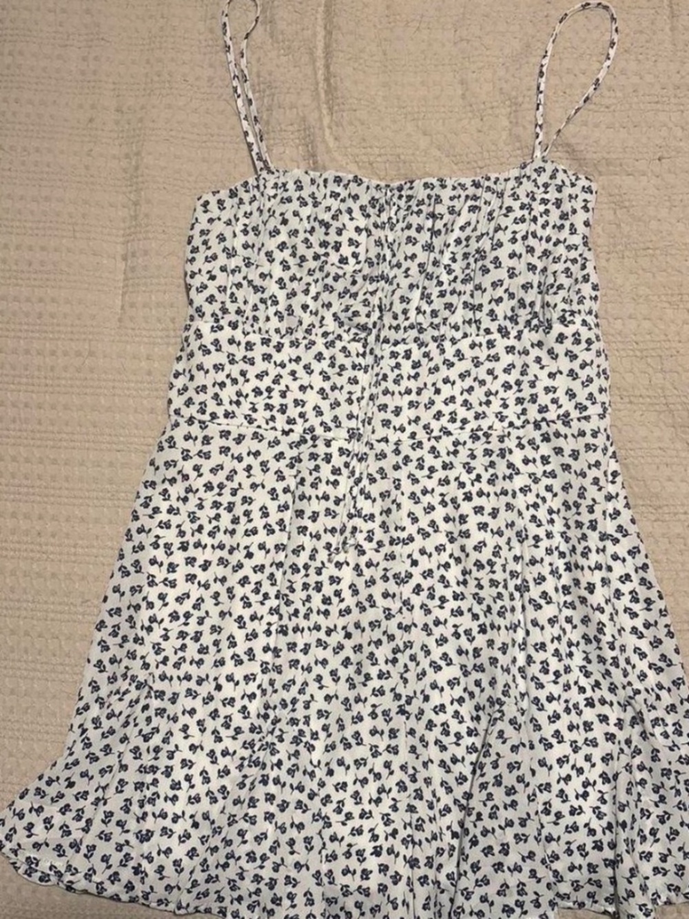 White Romper with Flowers